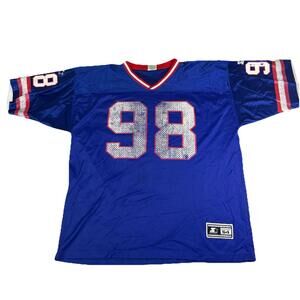 Vintage Starter Jersey Grunge Buffalo Bills Jessie Armstead USA Men’s 54 XXL 2XL
